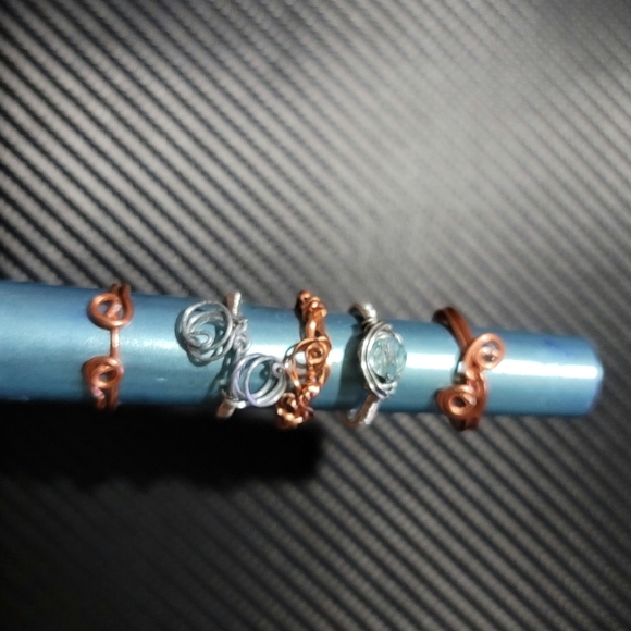 Handmade Wire Wrapped Rings - Picture 2 of 8